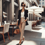Consejos de moda para combinar pantalón beige en outfits femeninos