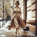 Consejos de moda para combinar una gabardina beige de mujer