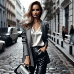 Ideas de outfit para combinar una chaqueta gris de mujer
