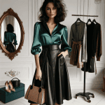 Ideas de outfits para combinar una camisa verde en mujeres.
