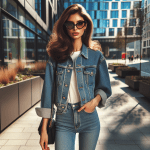 Ideas para lucir un look moderno y versátil con chaqueta vaquera.